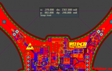 Altium Designer 19 PCB编辑界面左上角的抬头显示的设置